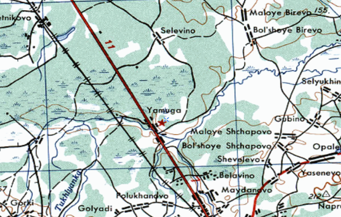 Карта 1950 года