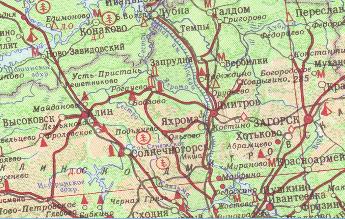 Карта 1962 года