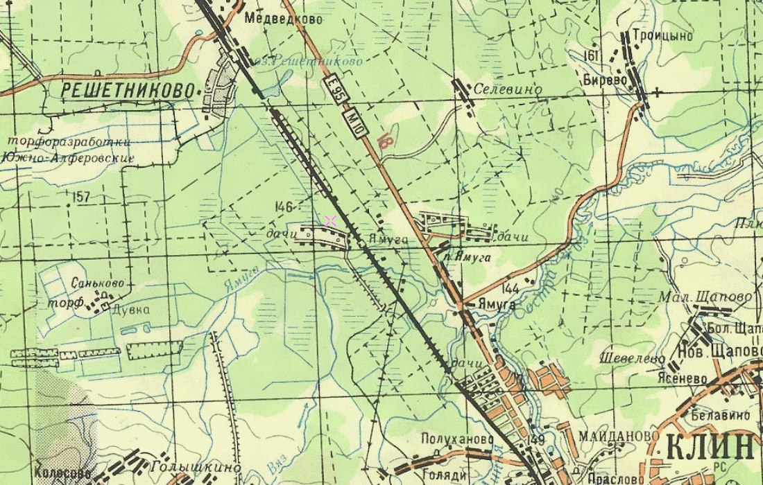 Карта 1980 года